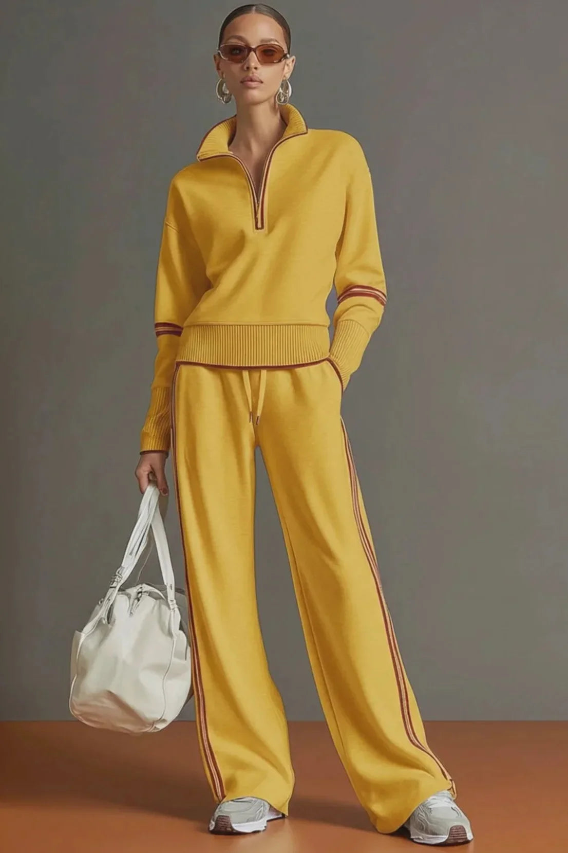 Retro Sporty Half-Zip Webbing Set