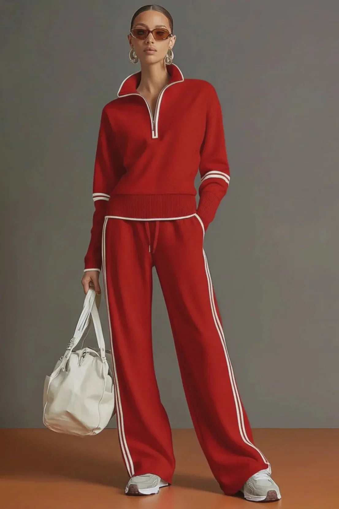 Retro Sporty Half-Zip Webbing Set