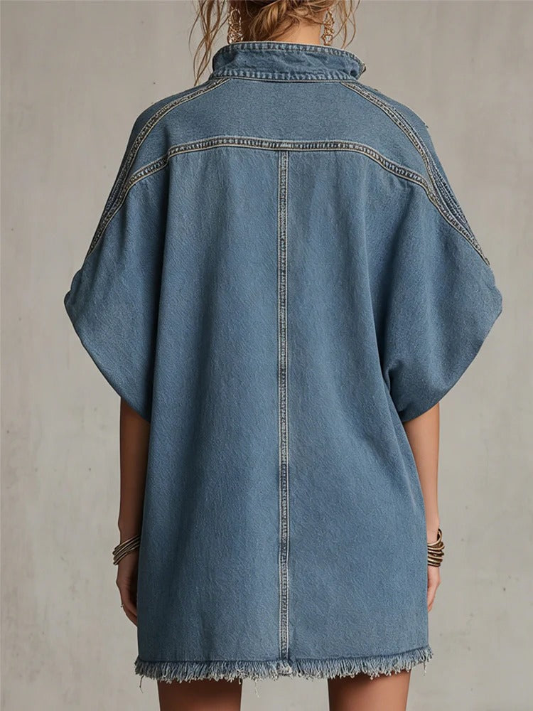 The Washed Blue Denim Mini