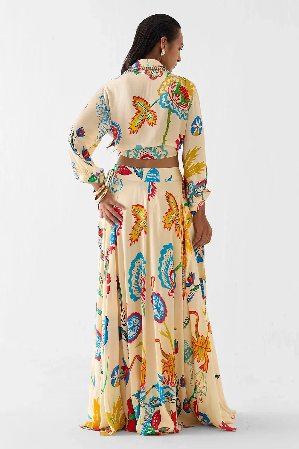 Troplcl Floral Maxi Skirt Set