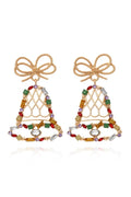 Jingle Bells Diamante Drop Earrings