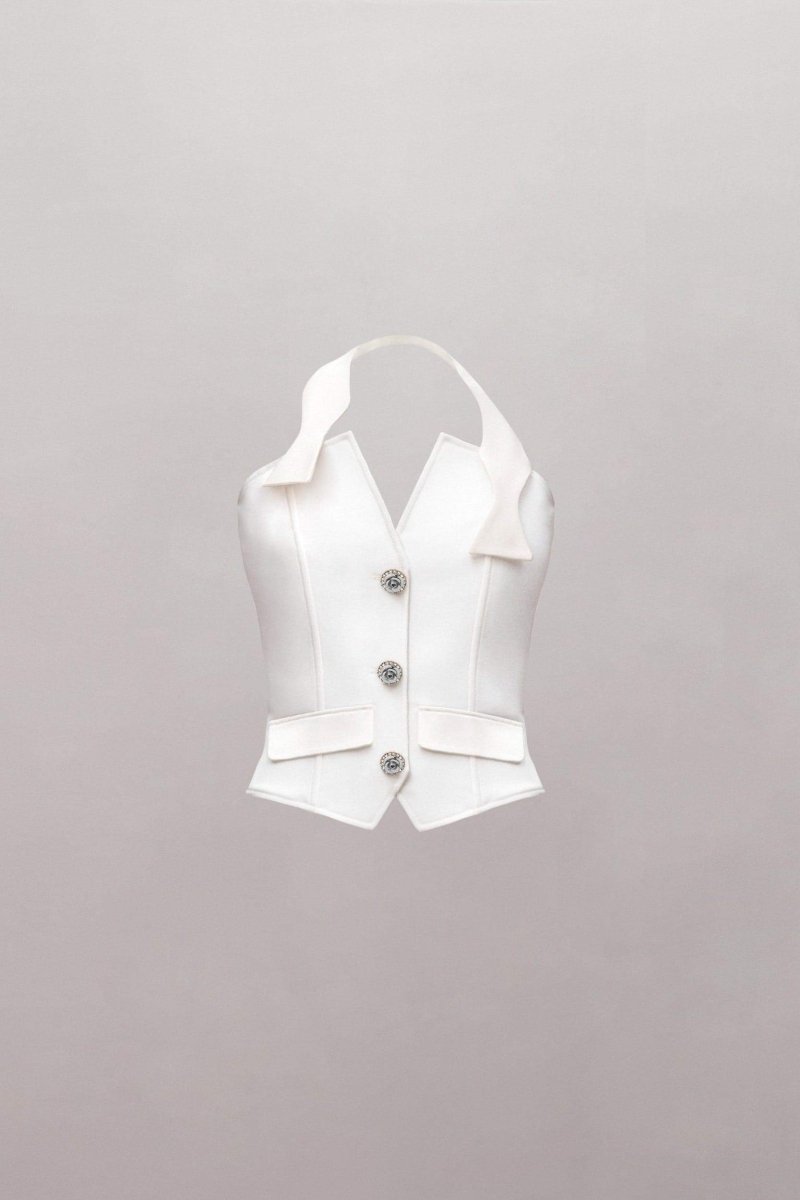 Louise Tuxedo Flower Trouser Maching Set