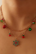 Lynn Christmas Snowflake Removable Nacklace
