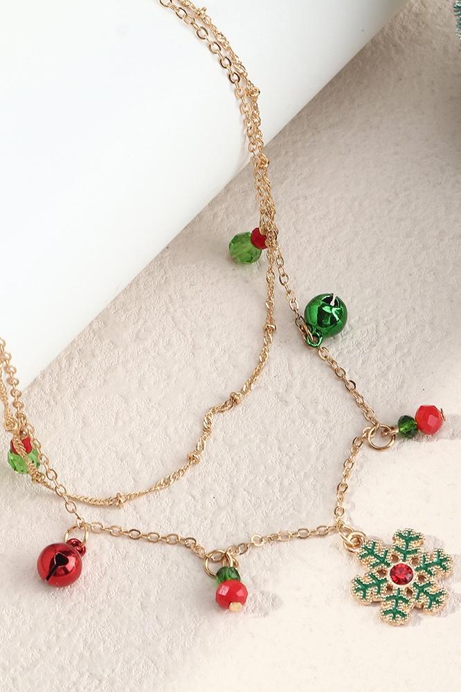 Lynn Christmas Snowflake Removable Nacklace