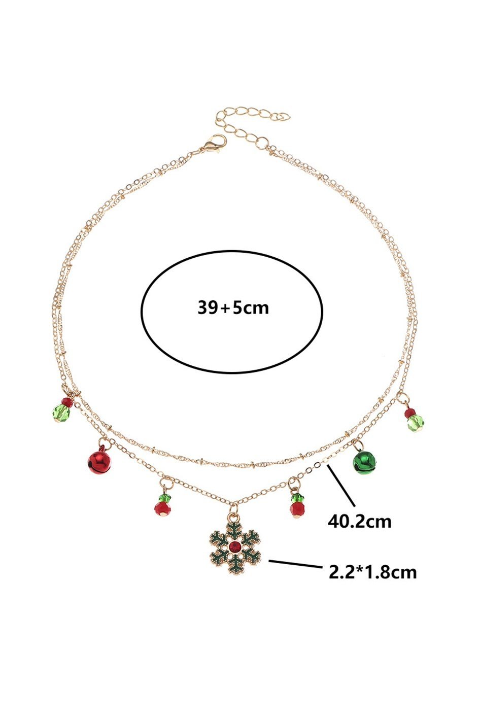 Lynn Christmas Snowflake Removable Nacklace
