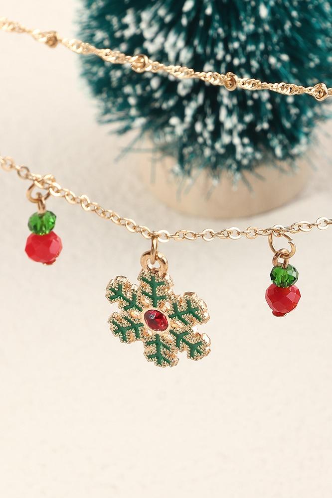 Lynn Christmas Snowflake Removable Nacklace