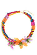 Riva Acrylic Flower Weave Necklace