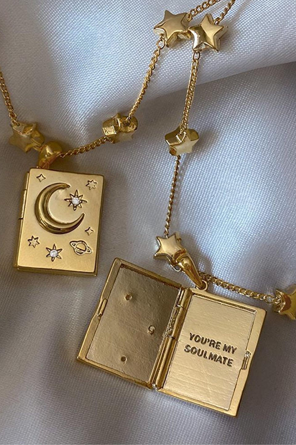 ¡®You're My Soulmate¡¯ Openable Book Necklace